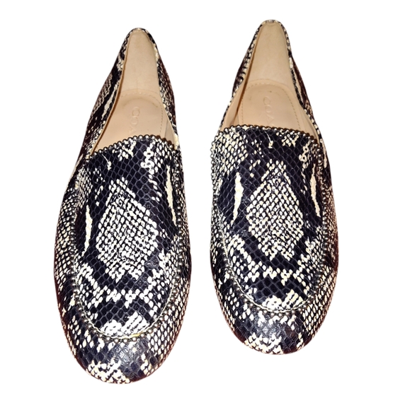 Coach Harper Snake Print Studded Loafers size 8 - Picture 4 of 16